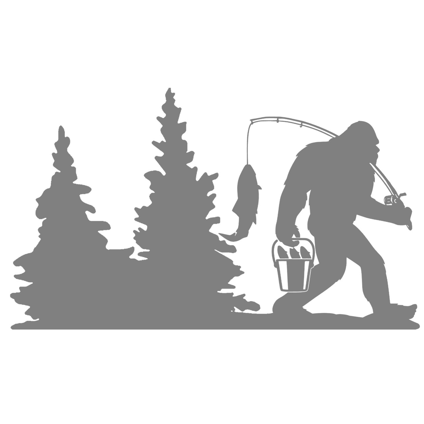 Bigfoot Windshield Sticker