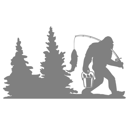 Bigfoot Windshield Sticker