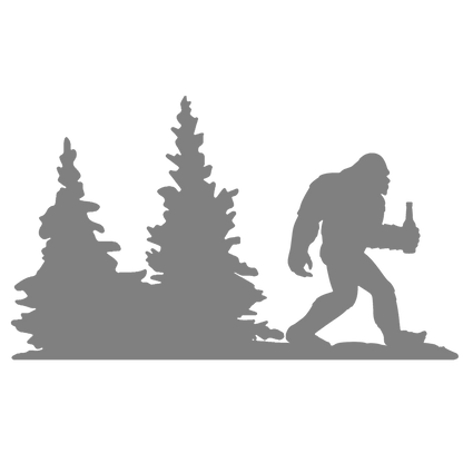 Bigfoot Windshield Sticker