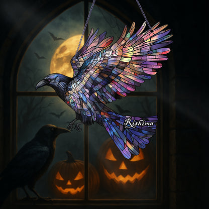 Raven Glow - Personalized Acrylic Window