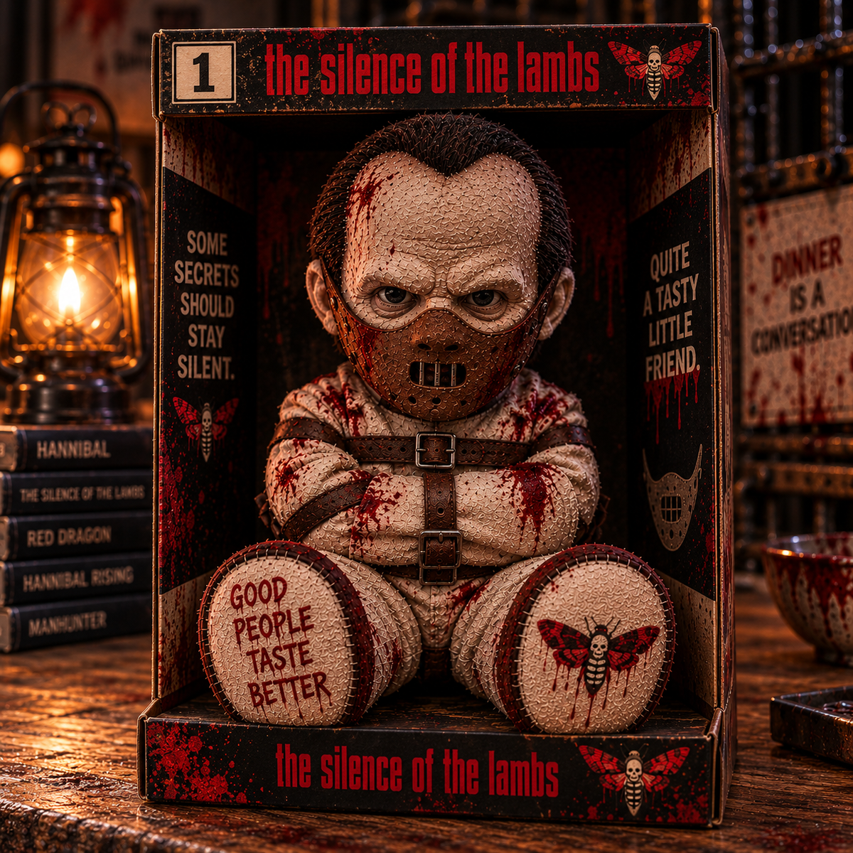 Hannibal Lecter Horror Custom Shape Pillow – Creepy Halloween Collector Gift