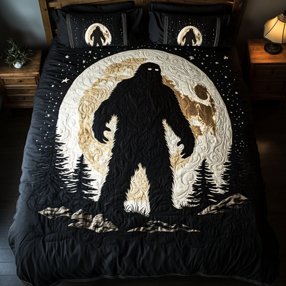 Hidden Footprint Bigfoot Quilted Bedding Set
