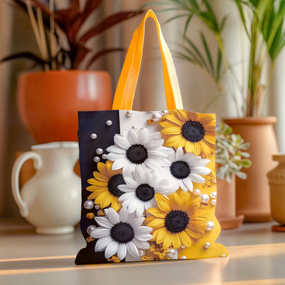 Sunflower & Daisy Tote Bag