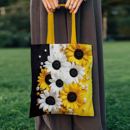 Sunflower & Daisy Tote Bag
