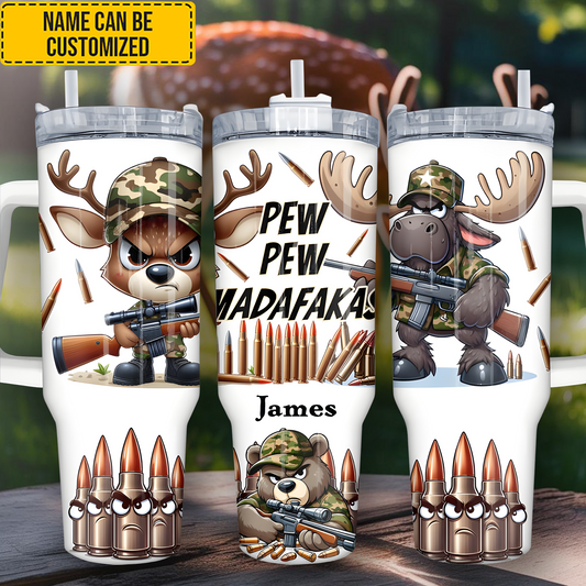 Personalized Funny Hunting Tumbler 40oz
