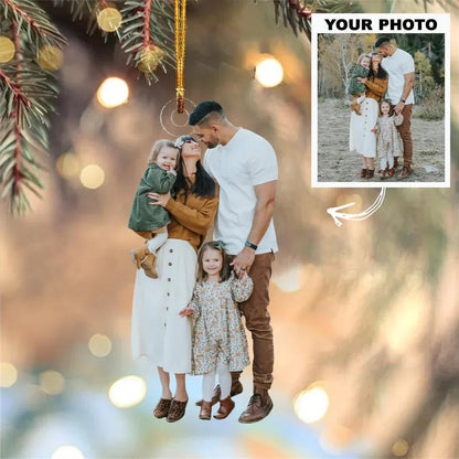Custom ANY Photo Christmas Acrylic Ornament Family Christmas Gift