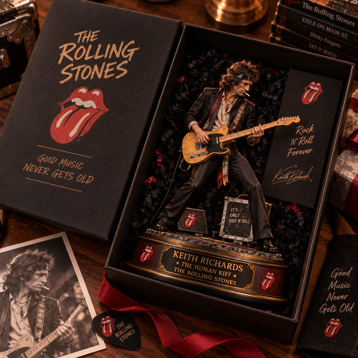 Keith Richards The Human Riff – Collectible Acrylic Plaque Table Decor