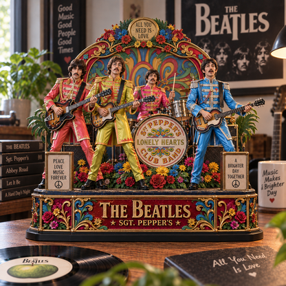 The Beatles Sgt. Pepper’s – Collectible Acrylic Plaque Table Decor