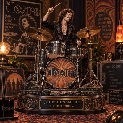 John Densmore The Doors Drummer – Collectible Acrylic Plaque Table Decor