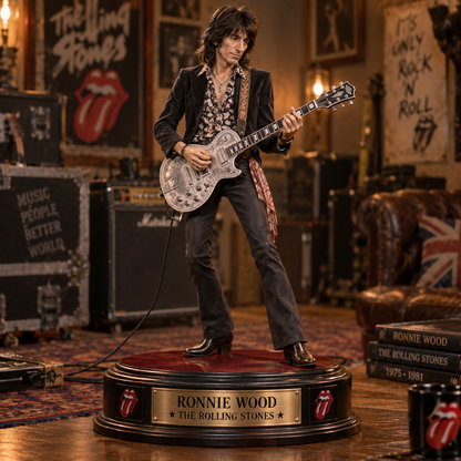 Ronnie Wood The Rolling Stones – Collectible Acrylic Plaque Table Decor