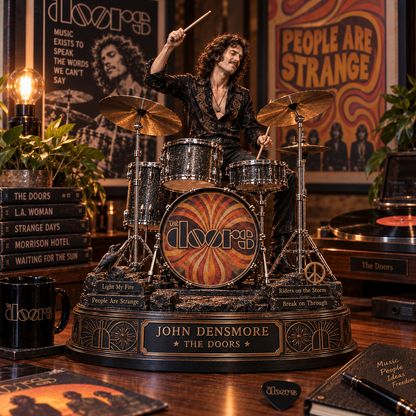 John Densmore The Doors Drummer – Collectible Acrylic Plaque Table Decor