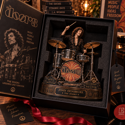 John Densmore The Doors Drummer – Collectible Acrylic Plaque Table Decor