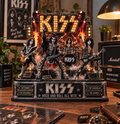 KISS Rock and Roll All Nite – Collectible Acrylic Plaque Table Decor