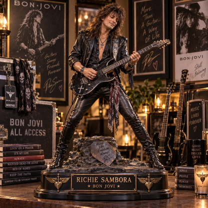 Richie Sambora Guitar Legend – Bon Jovi – Collectible Acrylic Plaque Table Decor