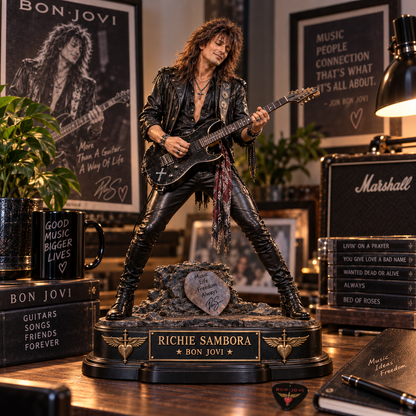 Richie Sambora Guitar Legend – Bon Jovi – Collectible Acrylic Plaque Table Decor