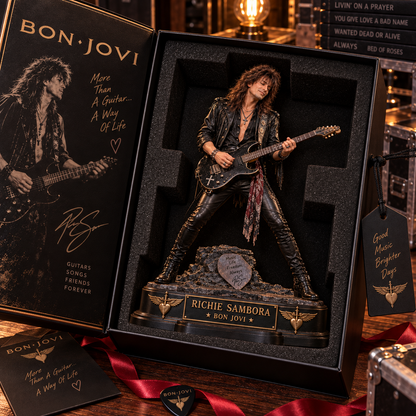 Richie Sambora Guitar Legend – Bon Jovi – Collectible Acrylic Plaque Table Decor