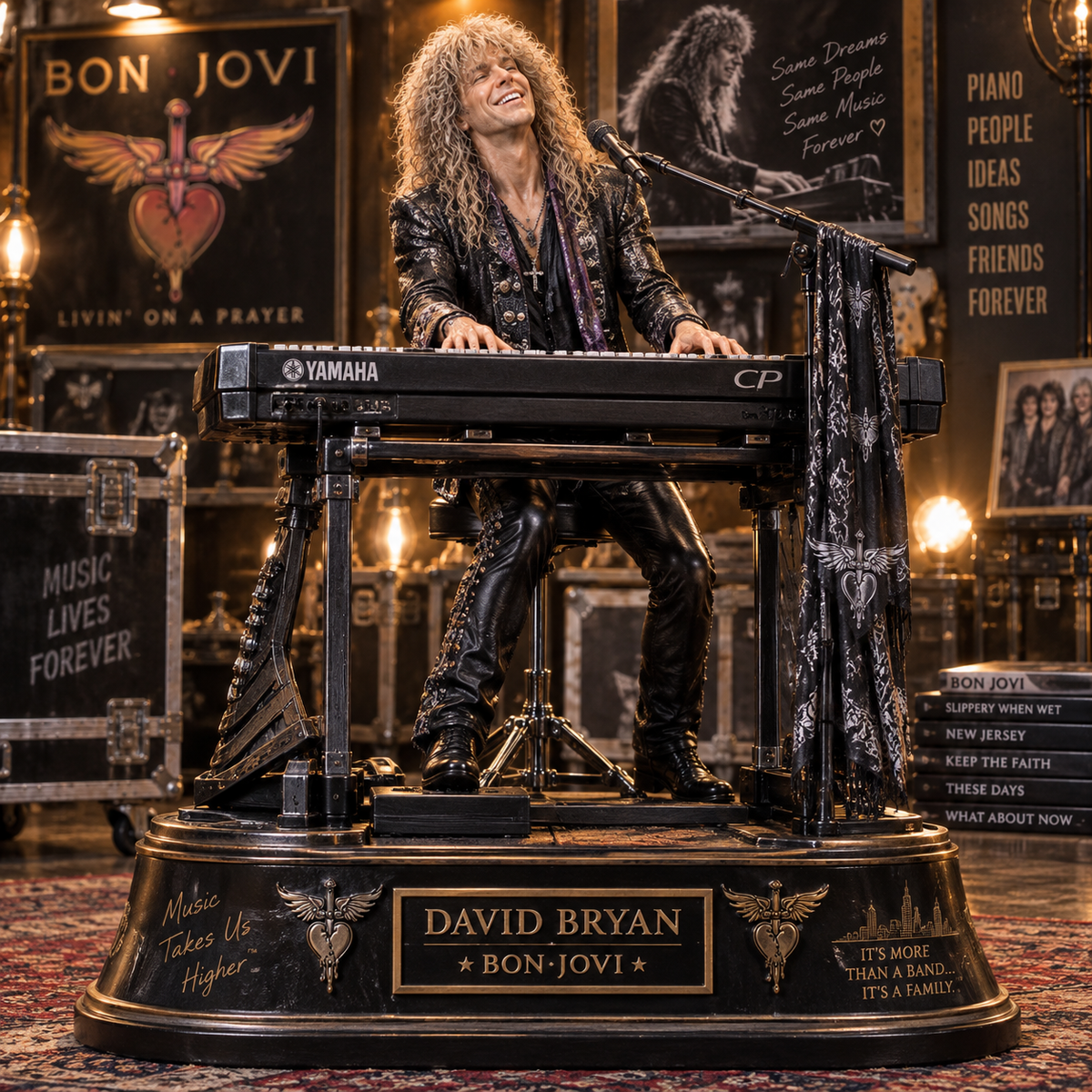 David Bryan Keyboard Legend – Bon Jovi – Collectible Acrylic Plaque Table Decor