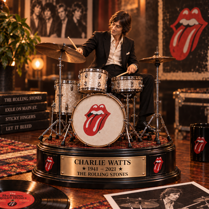 Charlie Watts The Rolling Stones – Collectible Acrylic Plaque Table Decor