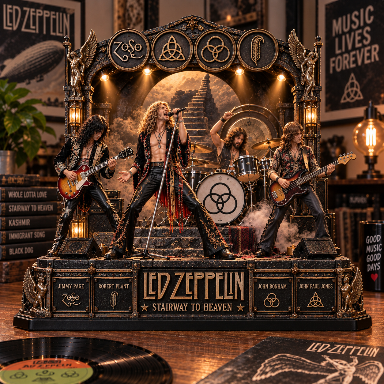 Led Zeppelin Stairway to Heaven – Collectible Acrylic Plaque Table Decor