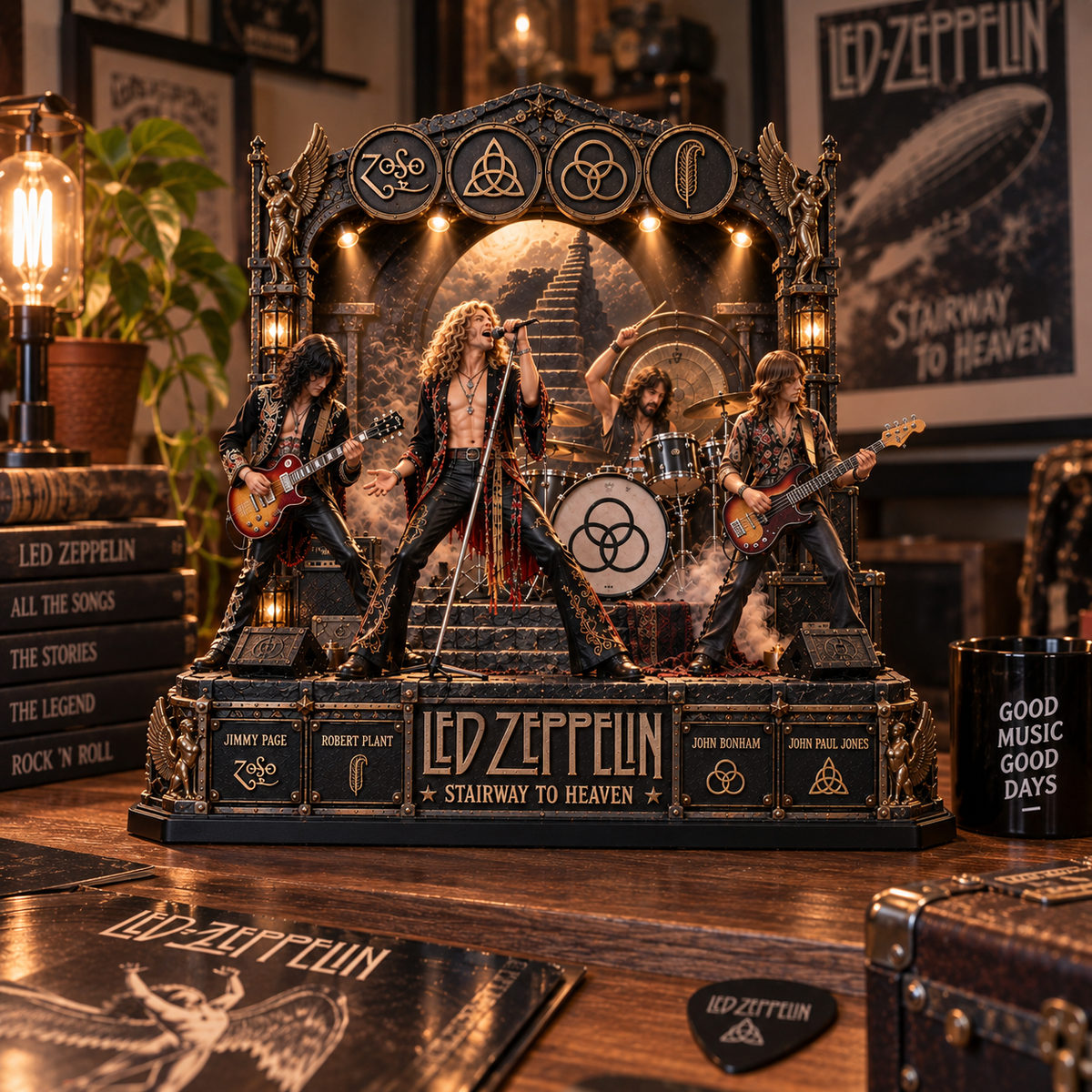 Led Zeppelin Stairway to Heaven – Collectible Acrylic Plaque Table Decor
