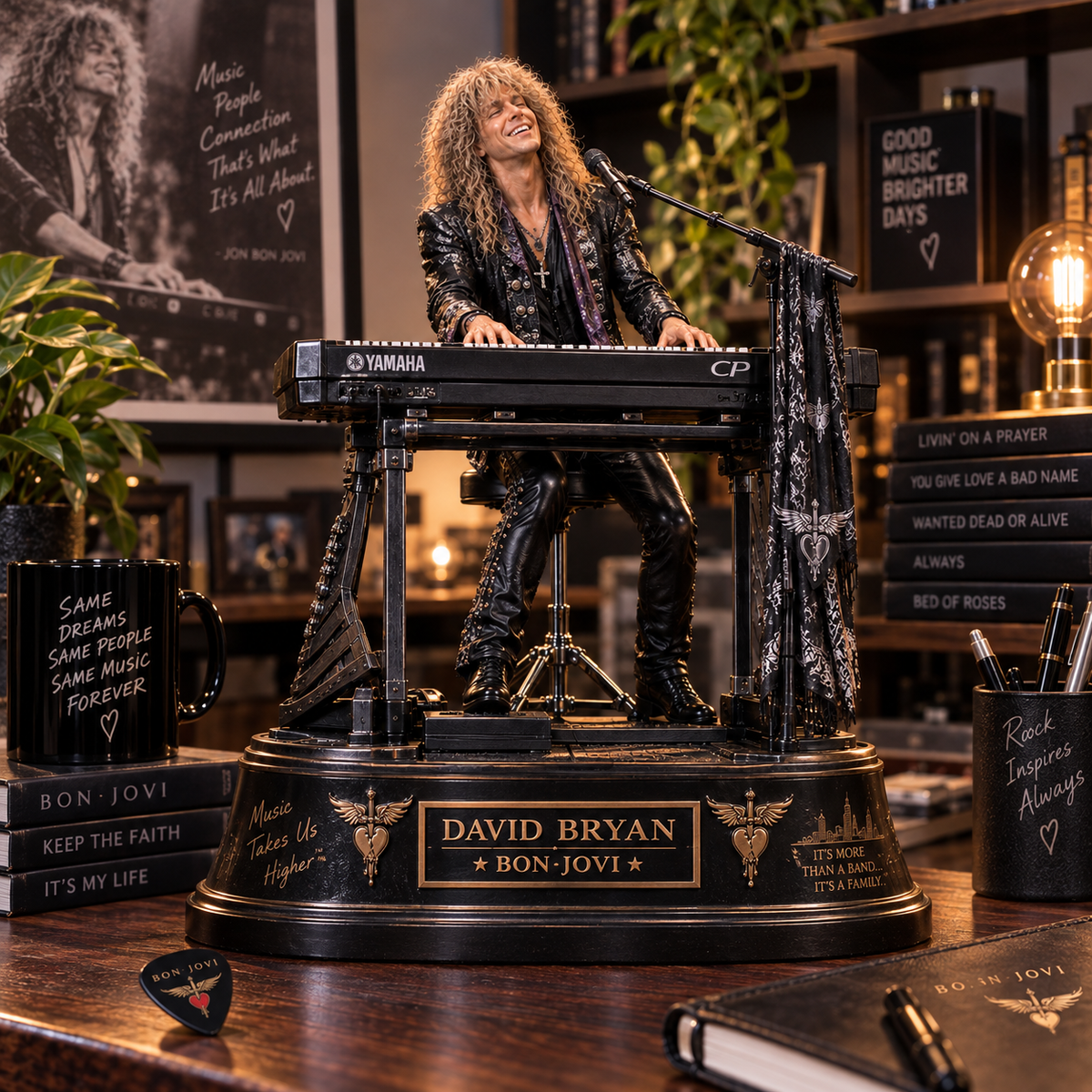 David Bryan Keyboard Legend – Bon Jovi – Collectible Acrylic Plaque Table Decor