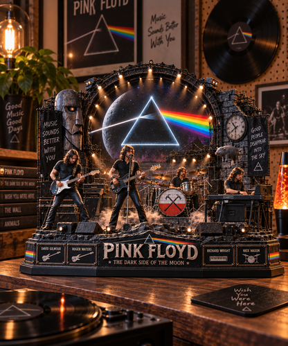 Pink Floyd The Dark Side of the Moon – Collectible Acrylic Plaque Table Decor