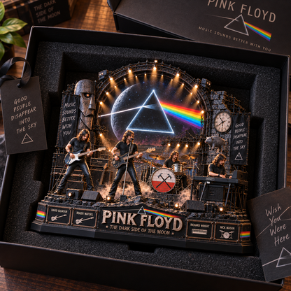 Pink Floyd The Dark Side of the Moon – Collectible Acrylic Plaque Table Decor