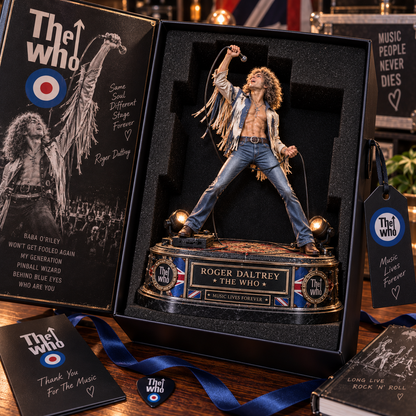 Roger Daltrey Rock ’N’ Roll Frontman – The Who – Collectible Acrylic Plaque Table Decor