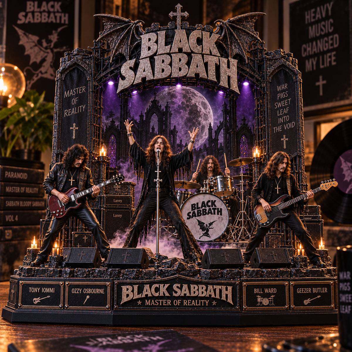 Black Sabbath Master of Reality – Collectible Acrylic Plaque Table Decor