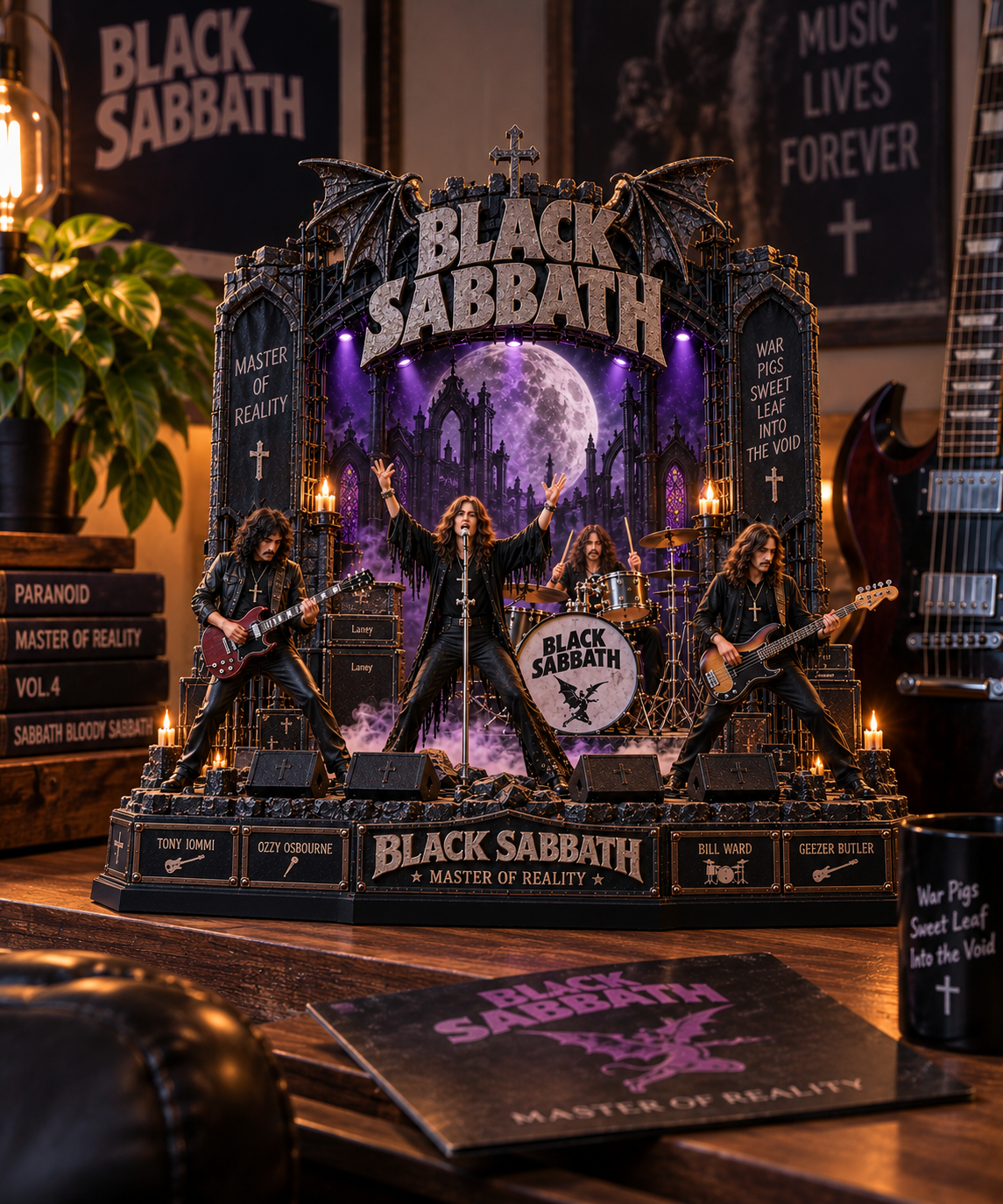 Black Sabbath Master of Reality – Collectible Acrylic Plaque Table Decor