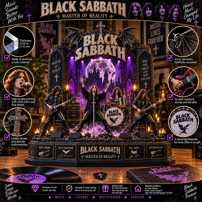 Black Sabbath Master of Reality – Collectible Acrylic Plaque Table Decor