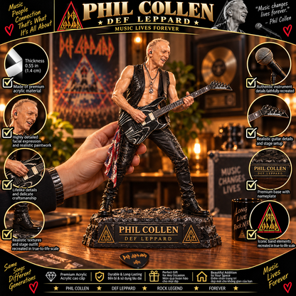 Phil Collen – Def Leppard Collectible Acrylic Plaque Table Decor