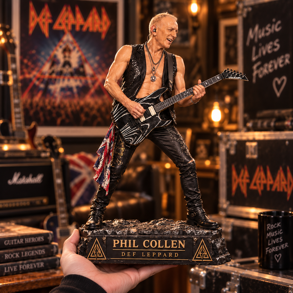 Phil Collen – Def Leppard Collectible Acrylic Plaque Table Decor