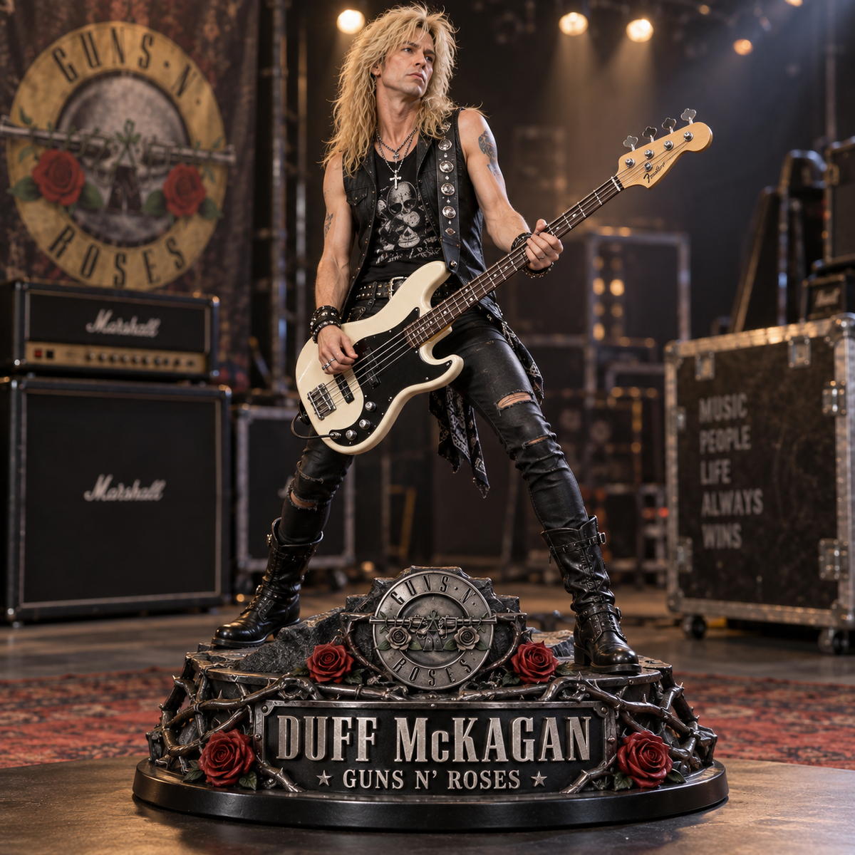 Duff McKagan Guns N’ Roses – Collectible Acrylic Plaque Table Decor