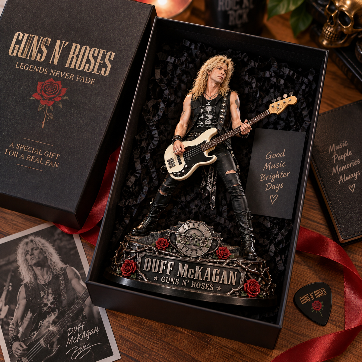 Duff McKagan Guns N’ Roses – Collectible Acrylic Plaque Table Decor