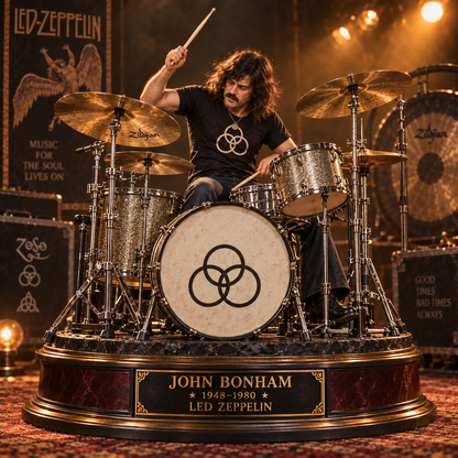 John Bonham Led Zeppelin – Collectible Acrylic Plaque Table Decor