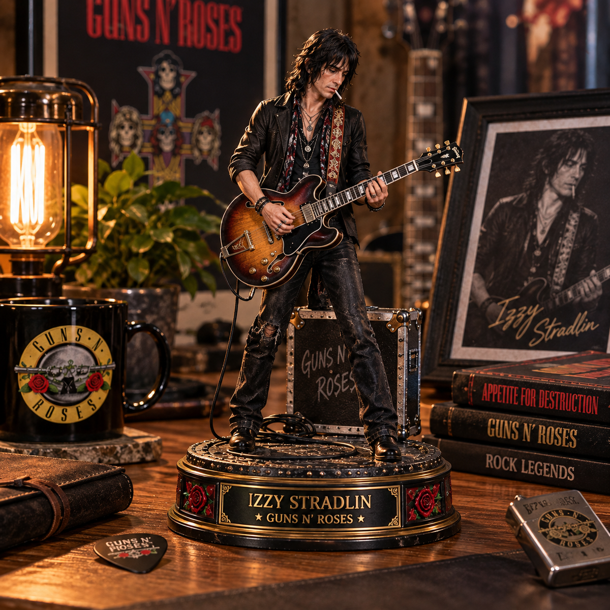 Izzy Stradlin Guns N’ Roses – Collectible Acrylic Plaque Table Decor