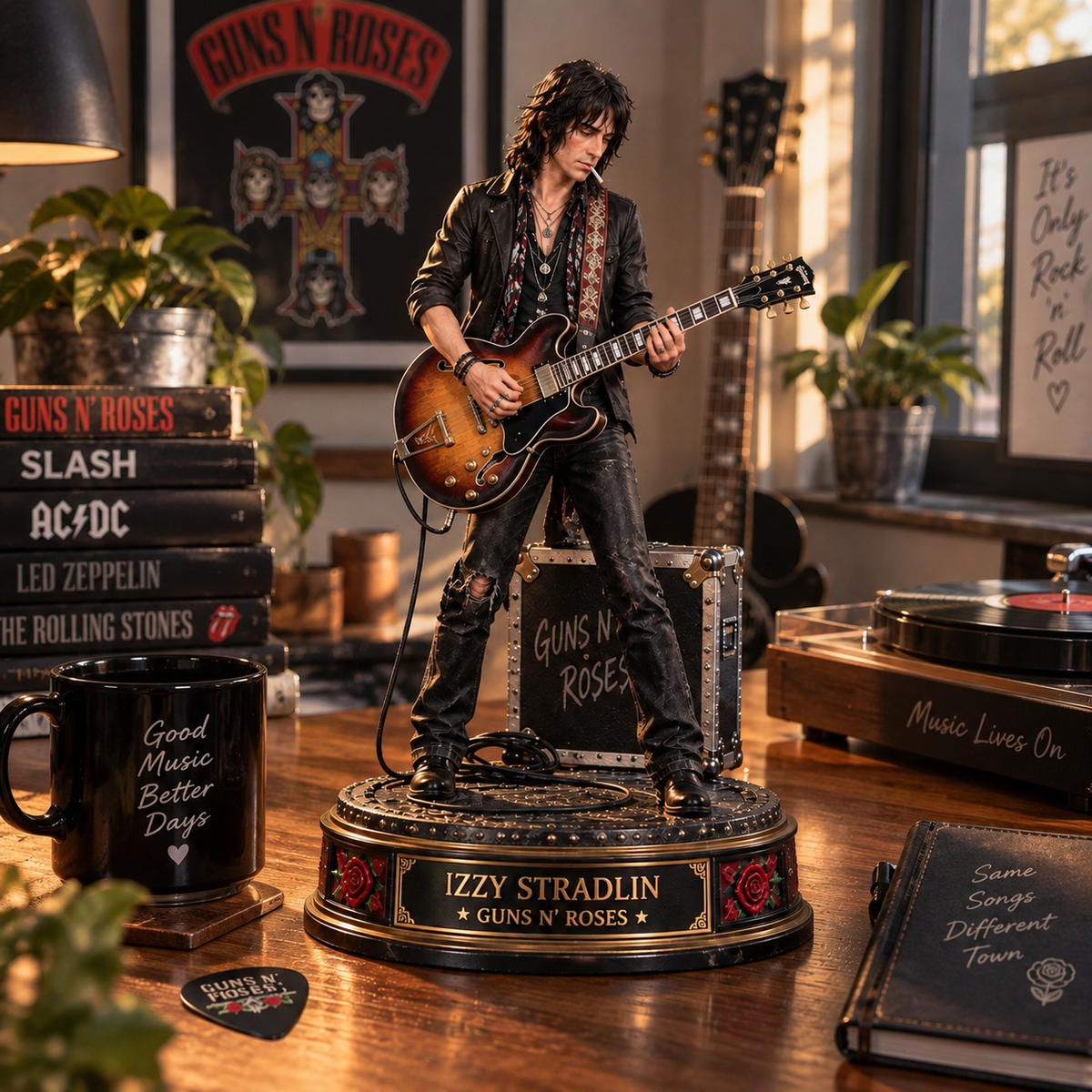 Izzy Stradlin Guns N’ Roses – Collectible Acrylic Plaque Table Decor