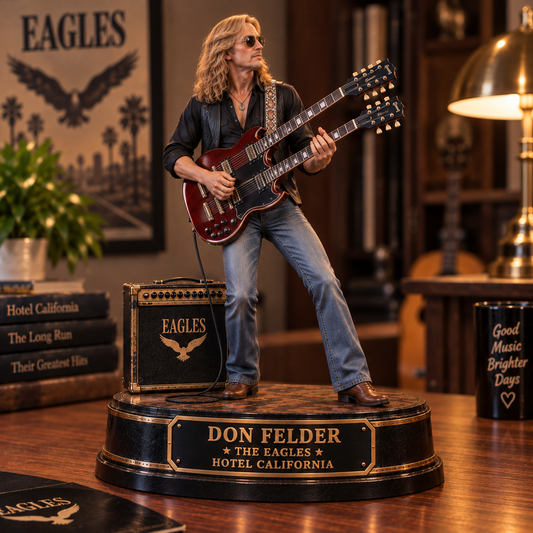 Don Felder Hotel California – Eagles Collectible Acrylic Plaque Table Decor