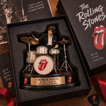 Charlie Watts The Rolling Stones – Collectible Acrylic Plaque Table Decor