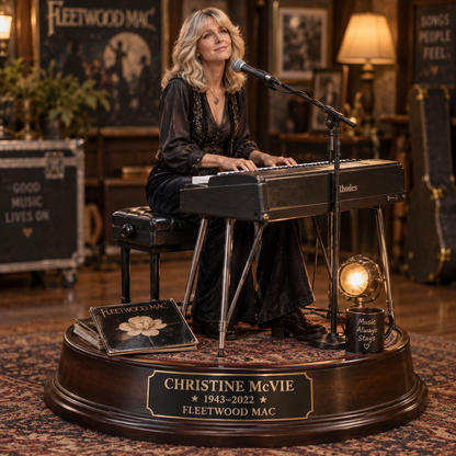 Christine McVie Fleetwood Mac – Collectible Acrylic Plaque Table Decor