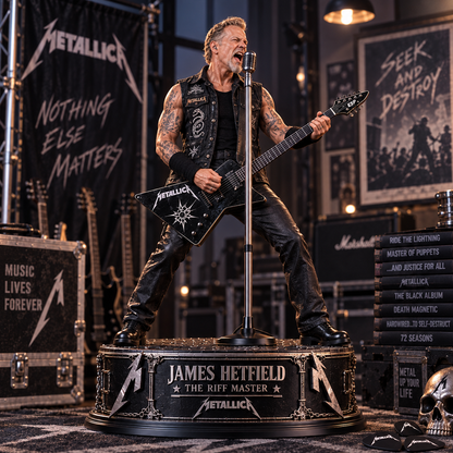 James Hetfield The Riff Master – Collectible Acrylic Plaque Table Decor