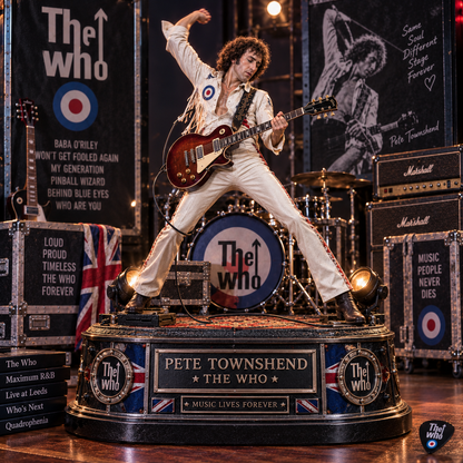 Pete Townshend Guitar Legend – The Who – Collectible Acrylic Plaque Table Decor