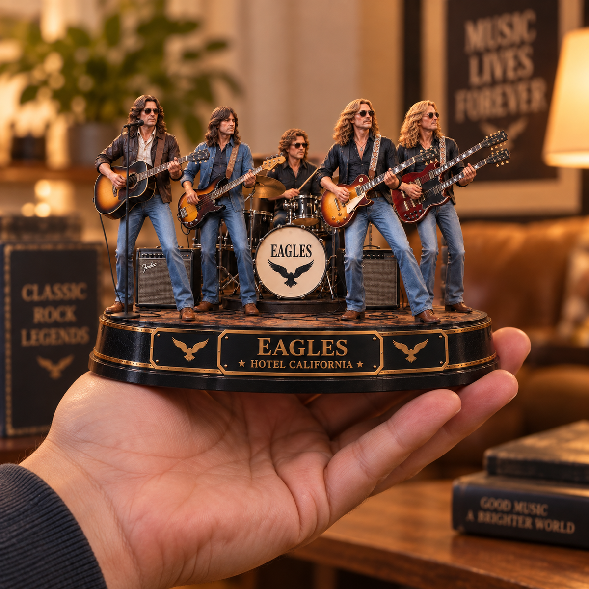 Eagles Hotel California – Collectible Acrylic Plaque Table Decor