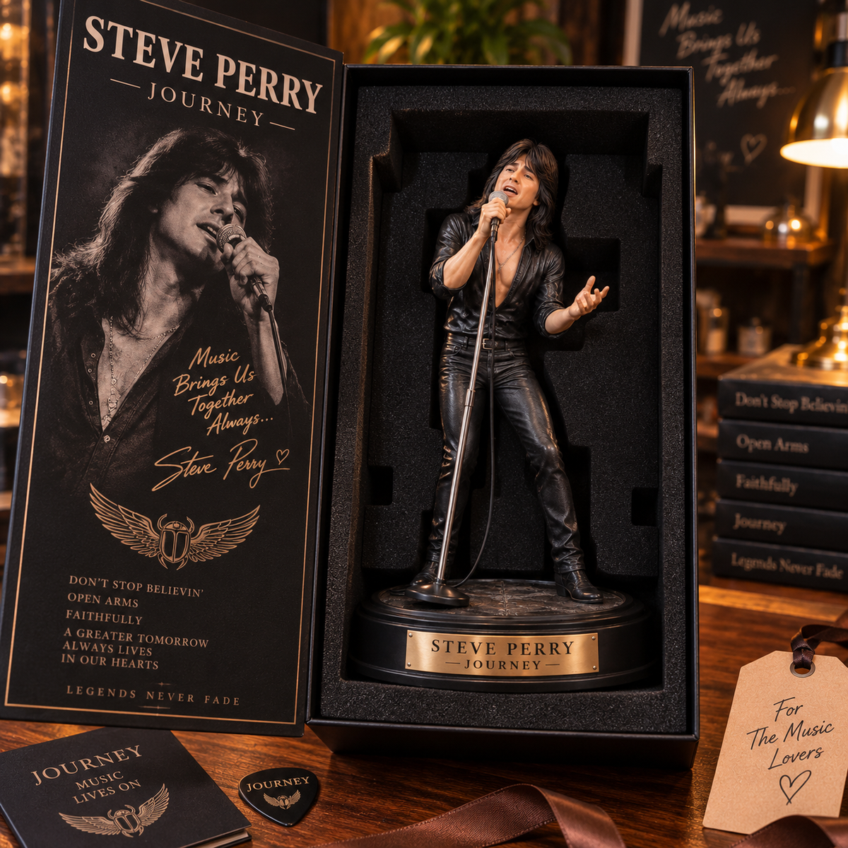 Steve Perry Don’t Stop Believin’ – Journey Collectible Acrylic Plaque Table Decor