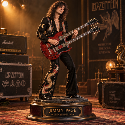 Jimmy Page Led Zeppelin – Collectible Acrylic Plaque Table Decor