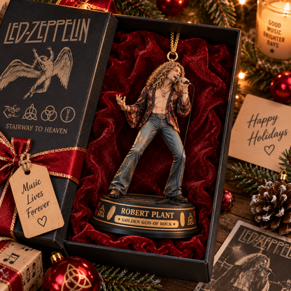 Robert Plant – Led Zeppelin Collectible Christmas Ornament – Music Legend Gift for Fans