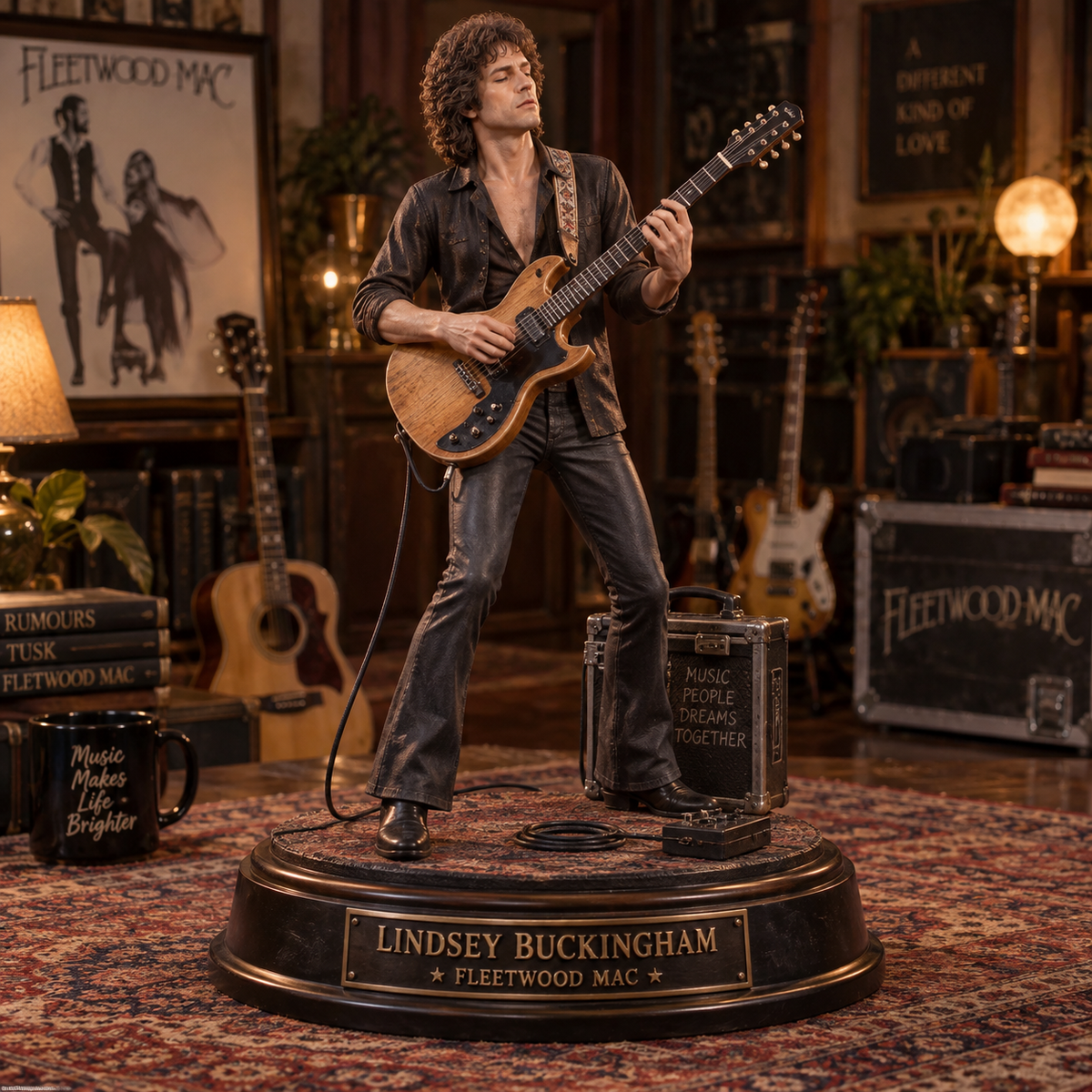 Lindsey Buckingham Fleetwood Mac – Collectible Acrylic Plaque Table Decor