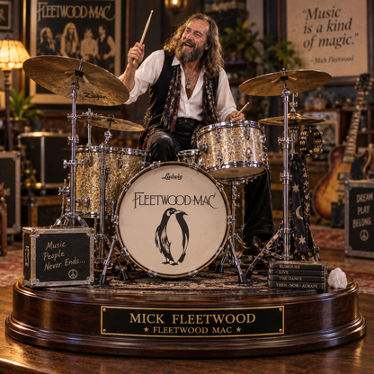 Mick Fleetwood Fleetwood Mac – Collectible Acrylic Plaque Table Decor