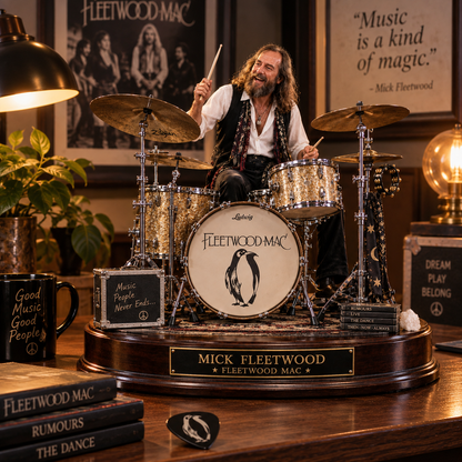 Mick Fleetwood Fleetwood Mac – Collectible Acrylic Plaque Table Decor